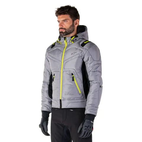 Chamarra Alpinestars Mohobbs Waterproof Lunar Gray/Lime Punch
