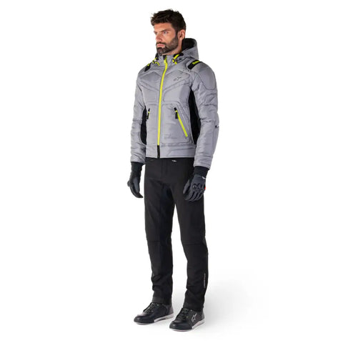 Chamarra Alpinestars Mohobbs Waterproof Lunar Gray/Lime Punch