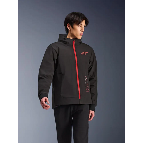 Chamarra Alpinestars Radium Tech Hoodie Black/Bright Red