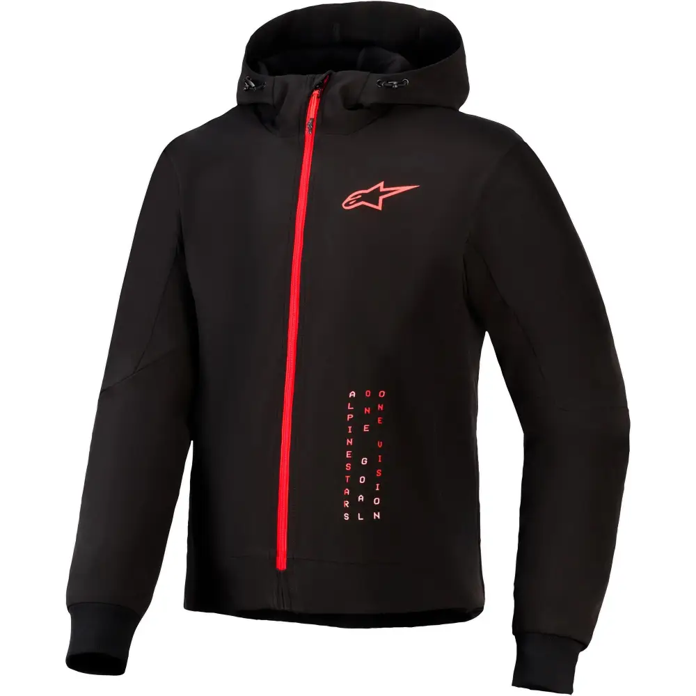 Chamarra Alpinestars Radium Tech Hoodie Black/Bright Red