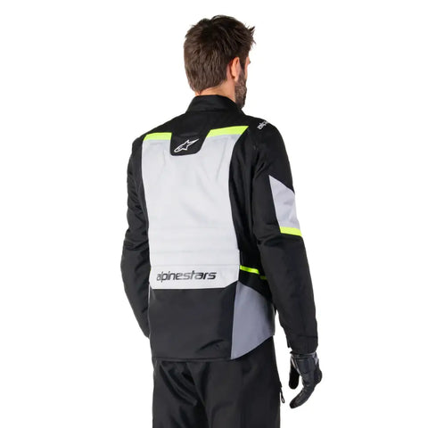 Chamarra Alpinestars ST-1 Waterproof  Ice Gray/Black/Yellow Fluo