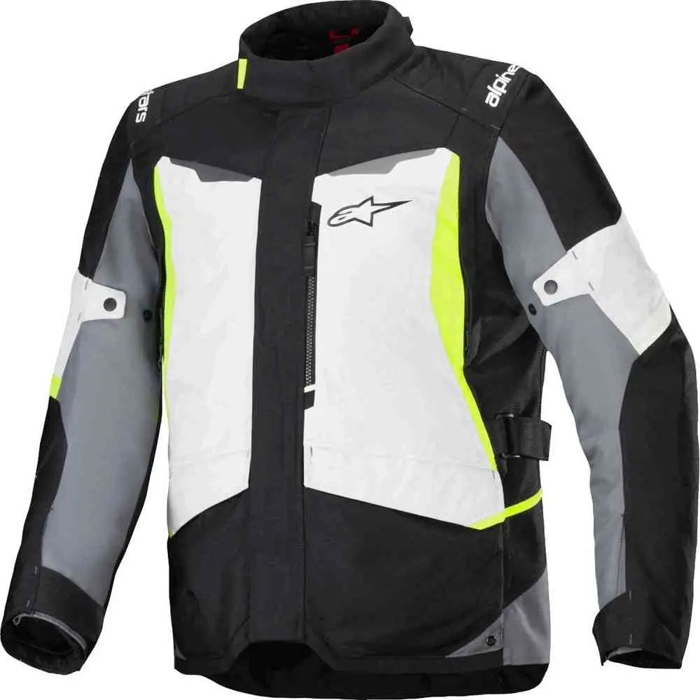 Chamarra Alpinestars ST-1 Waterproof  Ice Gray/Black/Yellow Fluo
