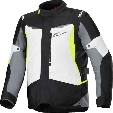 Chamarra Alpinestars ST-1 Waterproof  Ice Gray/Black/Yellow Fluo