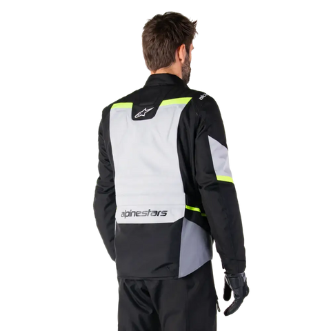 Chamarra Alpinestars ST-1 Waterproof  Ice Gray/Black/Yellow Fluo