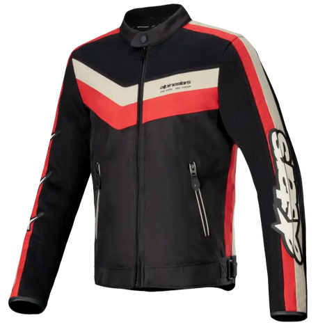 Chamarra Alpinestars T-Dyno Air Black/Bright Red/Ecru