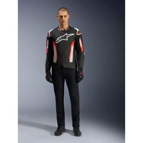 Chamarra Alpinestars T-GP Air Black/Red Fluo