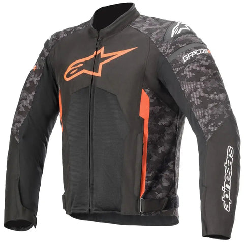 Chamarra Alpinestars T-GP Plus R v3 Air Black/Camo/Red Fluo