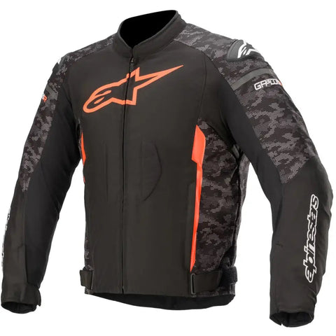 Chamarra Alpinestars T-GP Plus R v3 Black/Camo/Red Fluo