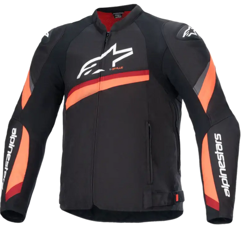 Chamarra Alpinestars T-GP Plus R V4 Black/Neon Red