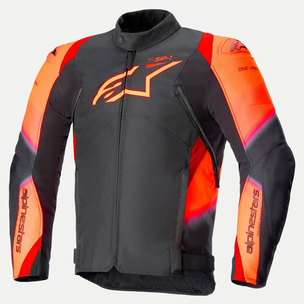 Chamarra Alpinestars T-SP 1 V2 WP, Black/Red Fluo