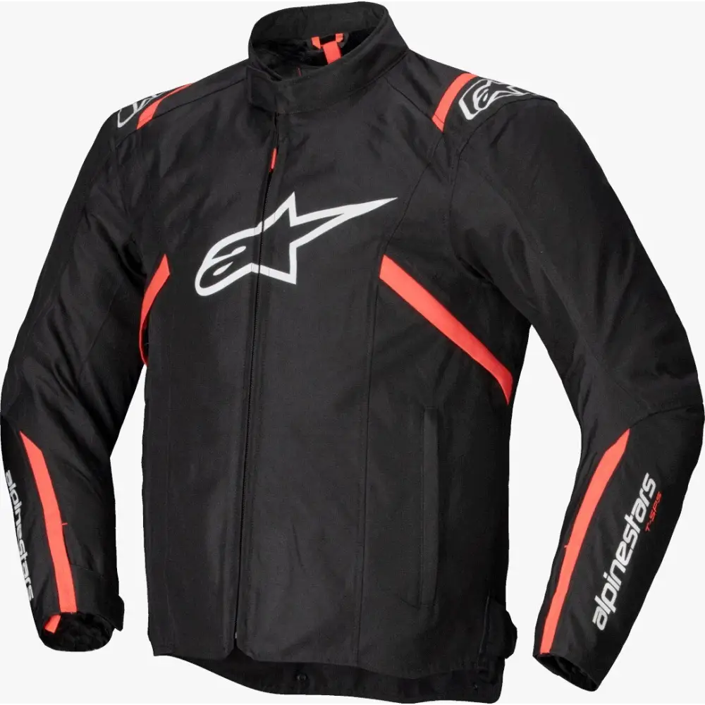 Chamarra Alpinestars T-SPS V2 Waterproof Black/White/Red Fluo