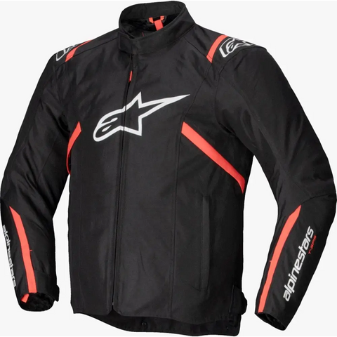 Chamarra Alpinestars T-SPS V2 Waterproof Black/White/Red Fluo