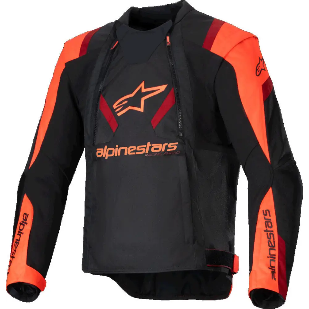 Chamarra Alpinestars T-Stunt Air Black/Red Fluo/Dark Red