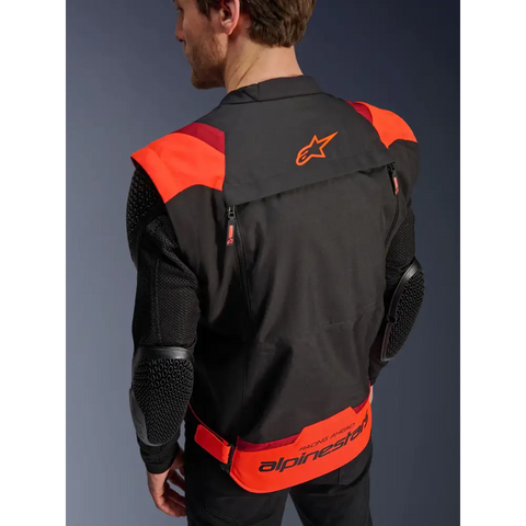 Chamarra Alpinestars T-Stunt Air Black/Red Fluo/Dark Red