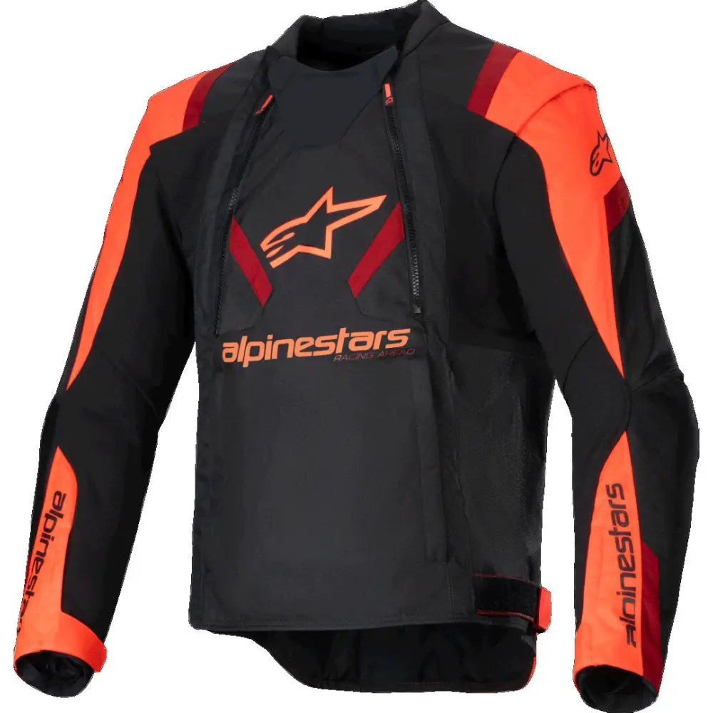 Chamarra Alpinestars T-Stunt Air Black/Red Fluo/Dark Red