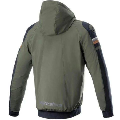 Chamarra Alpinestars Tech Hoodie Sektor v2 Forest/Black/Orange Fluo