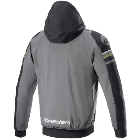 Chamarra Alpinestars Tech Hoodie Sektor v2 Tar Gray/Black/Yellow Fluo