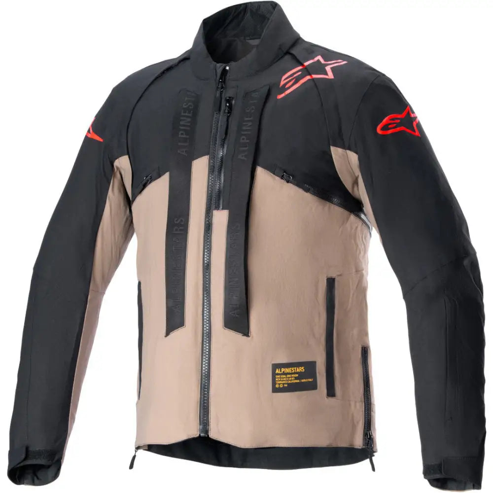 Chamarra Alpinestars Techdura Black/Falcon Brown