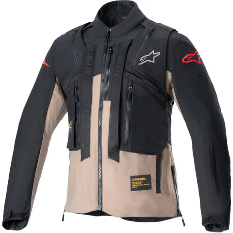 Chamarra Alpinestars Techdura Black/Falcon Brown