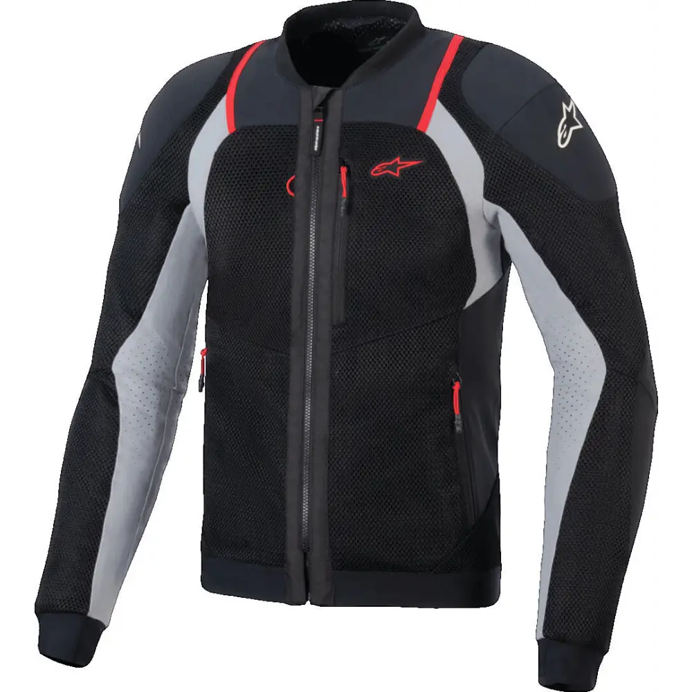 Chamarra Alpinestars Troop-Air Black/Ash Gray/Bright Red