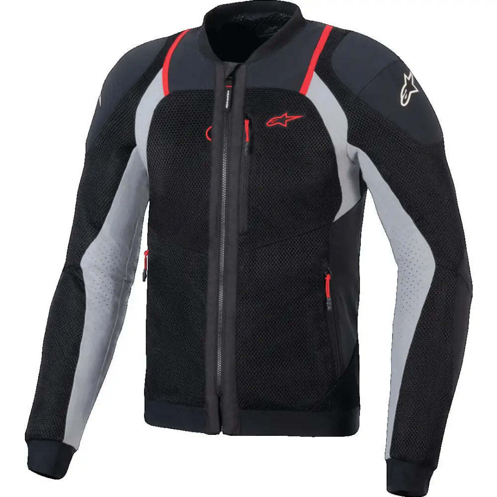 Chamarra Alpinestars Troop-Air Black/Ash Gray/Bright Red