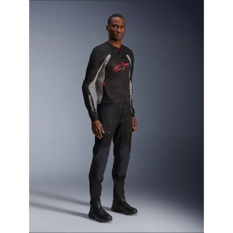 Chamarra Alpinestars Troop-Air Black/Ash Gray/Bright Red