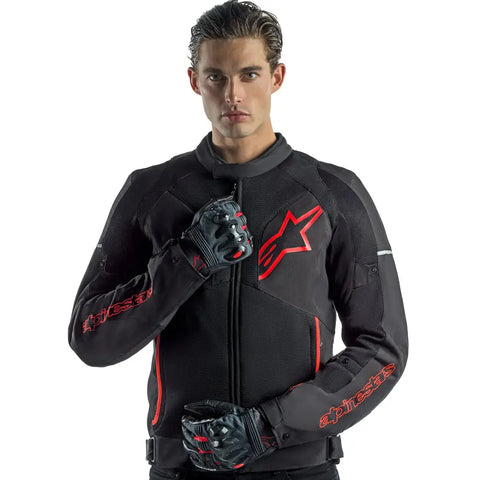 Chamarra Alpinestars Viper v3 Air Black/Red Fluo