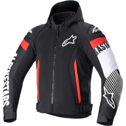 Chamarra Alpinestars Zaca Air WP Black/White/Red Fluo