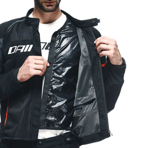 Chamarra Dainese Air Frame 3 Black/Fluo-Red