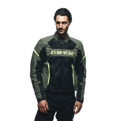 Chamarra Dainese Air Frame 3 Olive/Black/Fluo-Yellow