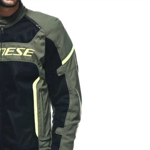 Chamarra Dainese Air Frame 3 Olive/Black/Fluo-Yellow