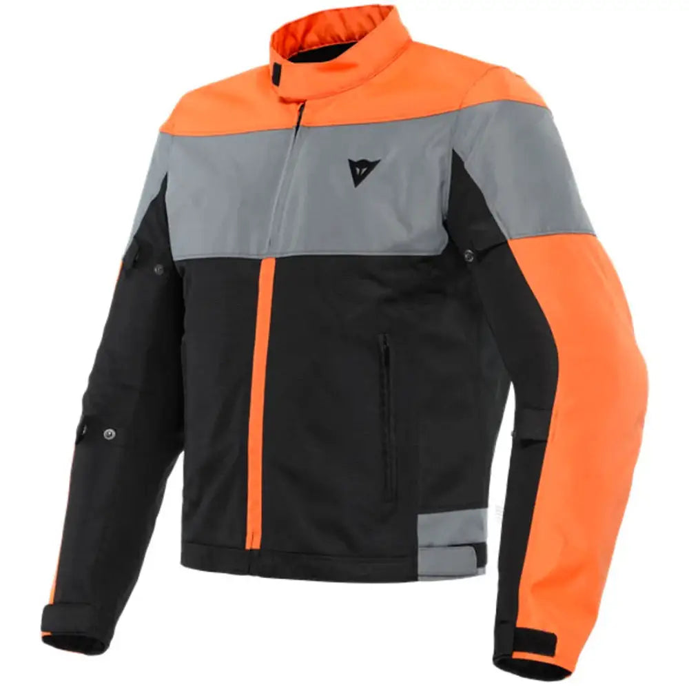 Chamarra Dainese Elettrica Air Tex Black/Flame Orange/Charcoal Gray