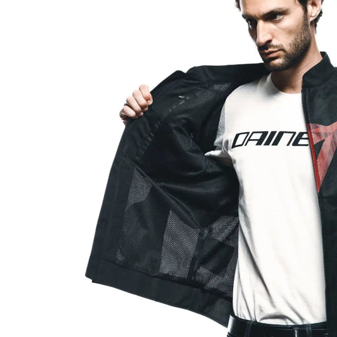 Chamarra Dainese Herosphere Diamond, Black/Red/Grey