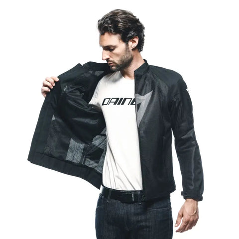 Chamarra Dainese Herosphere Diamond, Black/White/Grey