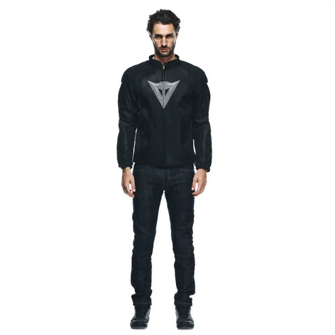 Chamarra Dainese Herosphere Diamond, Black/White/Grey