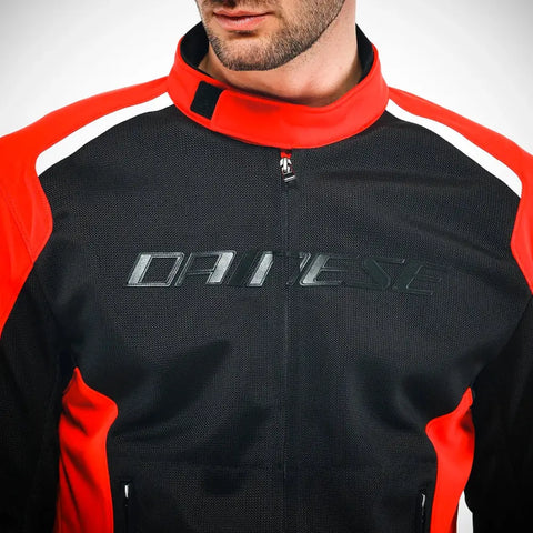 Chamarra Dainese Hydraflux 2 Air D-Dry Black/Lava-Red