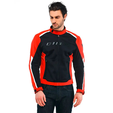 Chamarra Dainese Hydraflux 2 Air D-Dry Black/Lava-Red