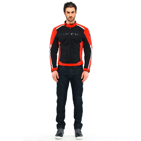 Chamarra Dainese Hydraflux 2 Air D-Dry Black/Lava-Red