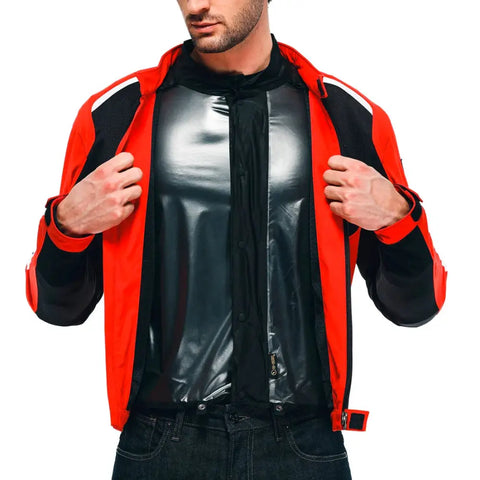 Chamarra Dainese Hydraflux 2 Air D-Dry Black/Lava-Red