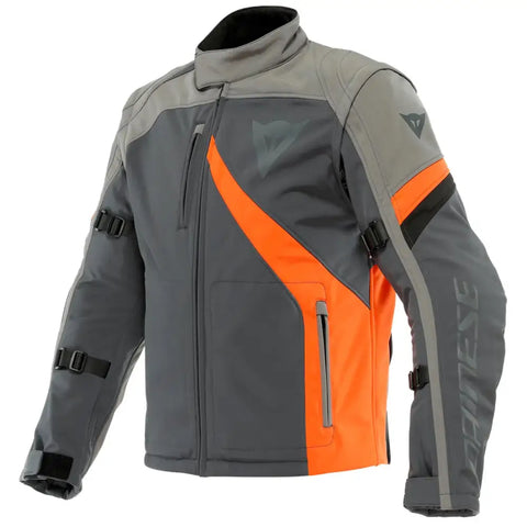 Chamarra Dainese Ranch Tex Ebony/Charcoal-Gray/Flame-Orange