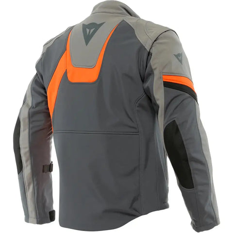 Chamarra Dainese Ranch Tex Ebony/Charcoal-Gray/Flame-Orange