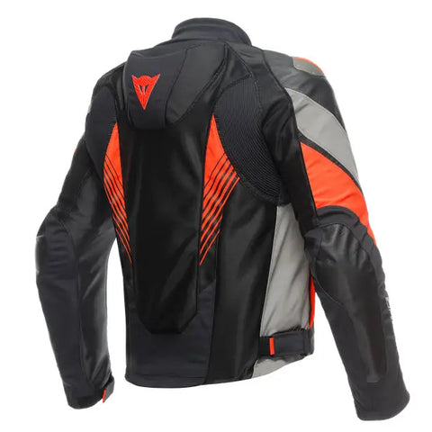 Chamarra Dainese Super Rider 2 Absoluteshell™ Black/Charcoal-Gray/Fluo Red