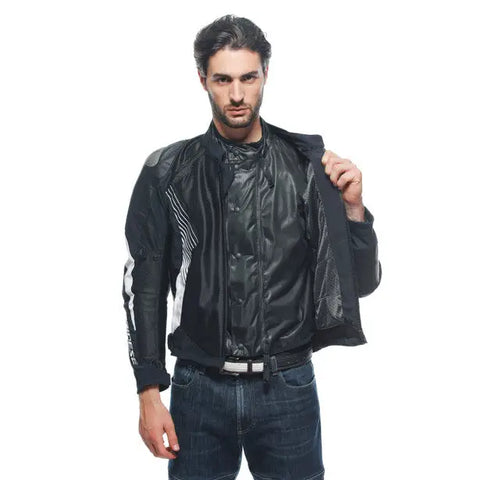 Chamarra Dainese Super Rider 2 Absoluteshell™ Black/White