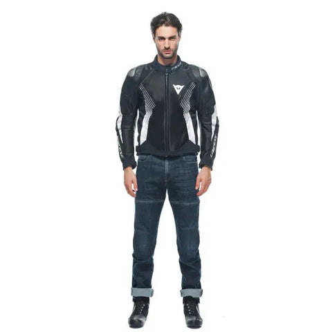 Chamarra Dainese Super Rider 2 Absoluteshell™ Black/White