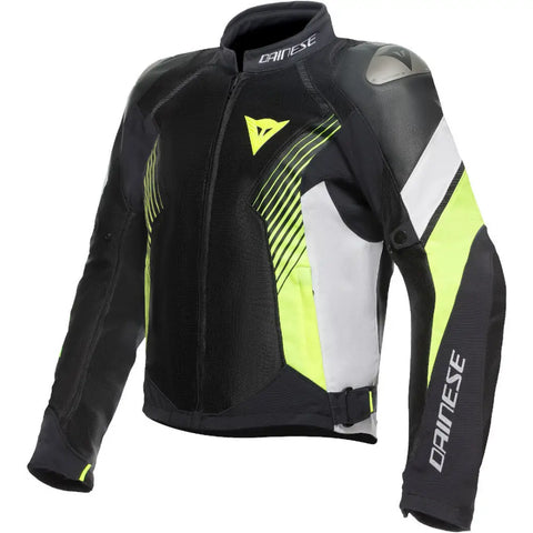 Chamarra Dainese Super Rider 2 Absoluteshell™ Black/White/Fluo-Yellow