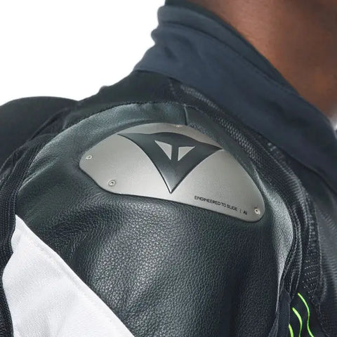 Chamarra Dainese Super Rider 2 Absoluteshell™ Black/White/Fluo-Yellow