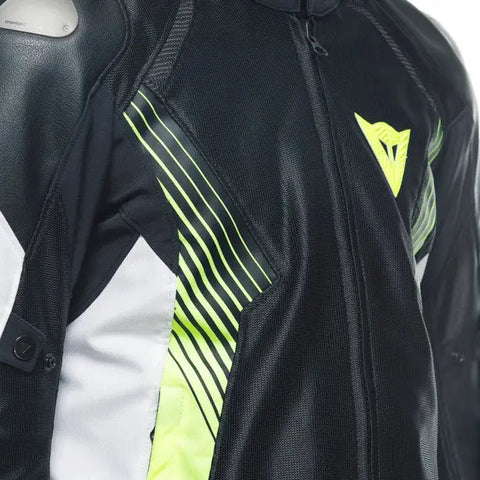Chamarra Dainese Super Rider 2 Absoluteshell™ Black/White/Fluo-Yellow