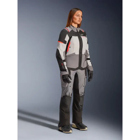 Chamarra de Mujer Alpinestars Stella Andes V4 Drystar® Dark Gray/Ice Gray/Black/Coral Fluo
