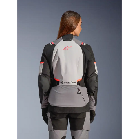 Chamarra de Mujer Alpinestars Stella Andes V4 Drystar® Dark Gray/Ice Gray/Black/Coral Fluo