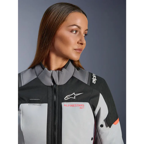 Chamarra de Mujer Alpinestars Stella Andes V4 Drystar® Dark Gray/Ice Gray/Black/Coral Fluo